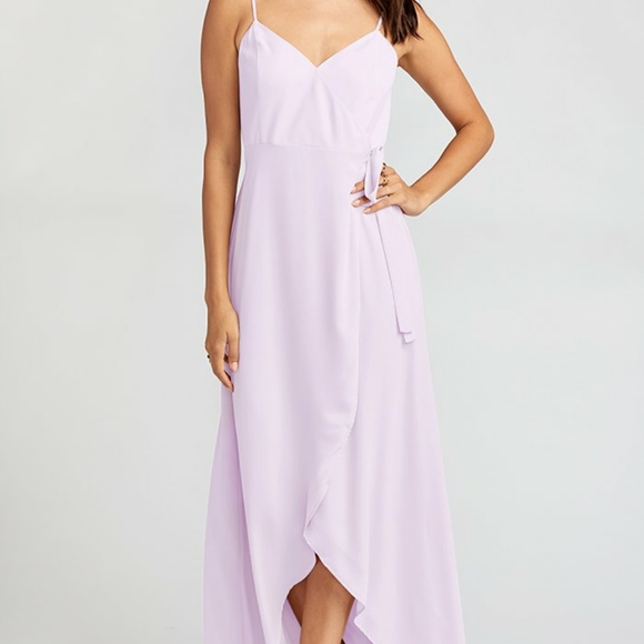 Show Me Your MuMu Dresses & Skirts - SMYM lavender Mariah wrap dress size SMALL